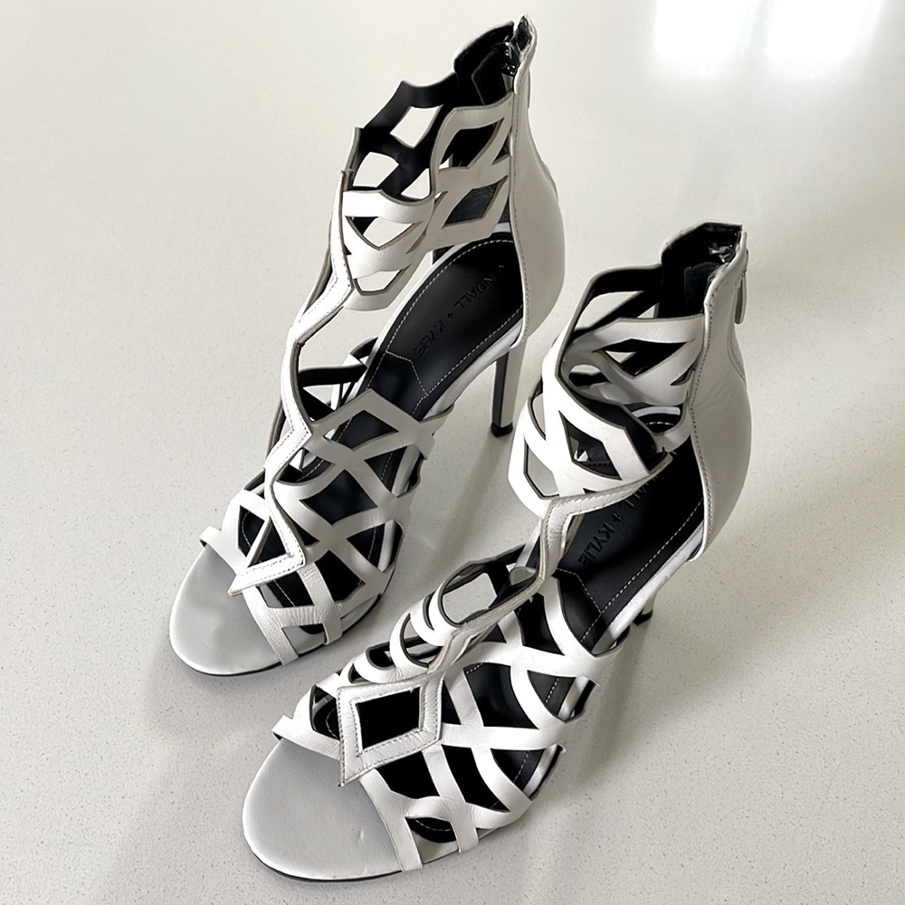 Kendall & Kylie Elena Strappy Cutout Sandal White